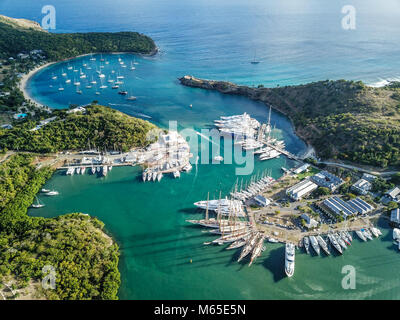 Nelsons Dockyard, Antigua Stockfoto