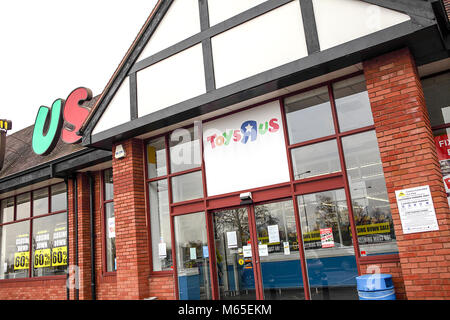 Toys R Us in Shrewsbury, eine von vielen ihrer Filialen in der Verwaltung. Stockfoto