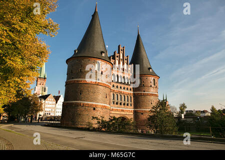 Holstentor in Lübeck, Deutschland Stockfoto