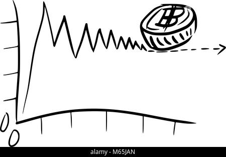Grafiken, Tabellen, steigt und fällt auf den Märkten Stock Vektor