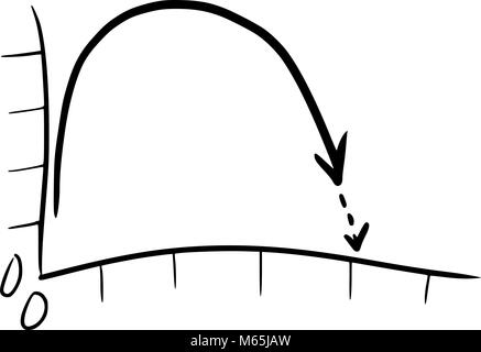 Grafiken, Tabellen, steigt und fällt auf den Märkten Stock Vektor