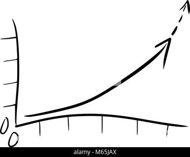 Grafiken, Tabellen, steigt und fällt auf den Märkten Stock Vektor