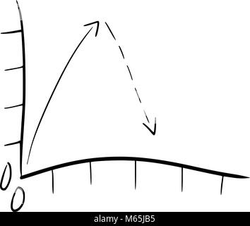 Grafiken, Tabellen, steigt und fällt auf den Märkten Stock Vektor