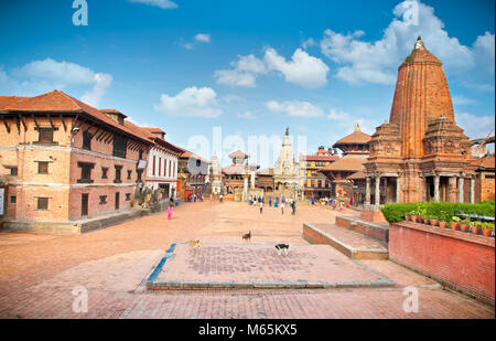 Durbar Square in Bhaktapur, Tal von Kathmandu, Nepal. Stockfoto