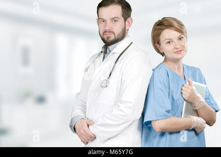 Arzt Konzept. Zwei Ärzte in medizinischen Büro Stockfoto
