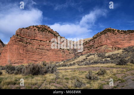 Utah I-84 Rastplatz views Stockfoto