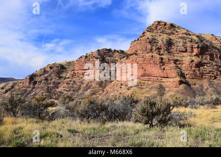 Utah I-84 Rastplatz views Stockfoto