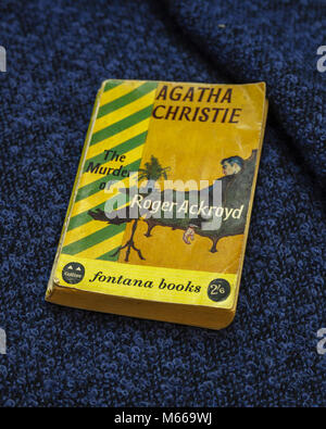 Fontana Paperback Version von Agatha Christies Krimi "Der Mord an Roger Ackroyd' Stockfoto