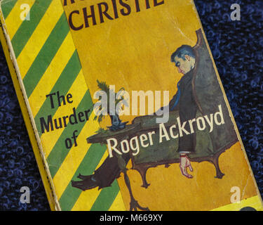 Fontana Paperback Version von Agatha Christies Krimi "Der Mord an Roger Ackroyd' Stockfoto