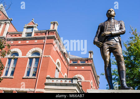 West Virginia, Appalachia fayetteville Court Street, County Courthouse, Justizsystem, Rechtsentscheidungen, Justiz, Urteil, Urteil, Recht, Marquis de Lafayett Stockfoto