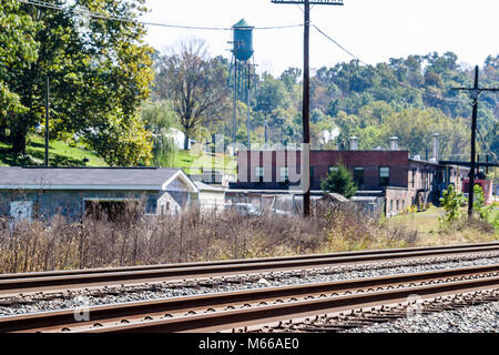 West Virginia, Appalachia Appalachia, Alderson, ländlich, ländlich, ländlich, Bundesgefängnis für Frauen, Martha Stewart Gefangene hier, Besucher reisen Stockfoto