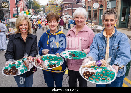 Lewisburg West Virginia, Appalachia Appalachia Allegheny Mountains, Washington Street, Geschmack unserer Städte, TOOT, Food Tasting Festival, Festivals, celebrati Stockfoto