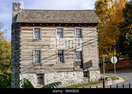 West Virginia Greenbrier County, Lewisburg, Jefferson Street, Rundgang, die Kasernen, erbaut 1770, WV0410110071 Stockfoto