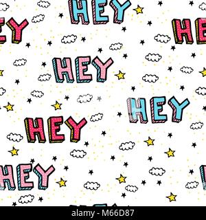 Vektor nahtlose Muster Doodle Stock Vektor