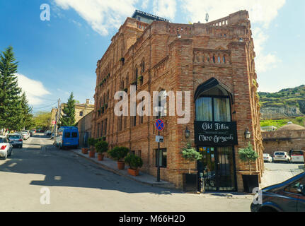 Alte Tiflis Restaurant im Zentrum von Tiflis Stockfoto