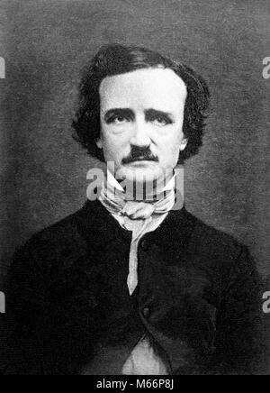 1840 PORTRAIT Edgar Allan Poe 1809-1849 MAKABREN GOTISCHEN DICHTER SCHRIFTSTELLER THEMA KRITIKER-q 61388 CPC 001 HARS MITTE ERWACHSENEN MANN SCIENCE FICTION 1809 1840S 1849 B&W SCHWARZ UND WEISS DETECTIVE Fiction Edgar Allan Poe gotischen LITERATURKRITIKER MAKABREN BERUFE ALTMODISCHE PERSONEN Dichter der Romantik der Rabe Stockfoto