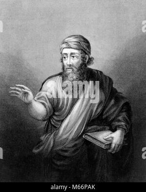 Der griechische Philosoph PYTHAGORAS MATHEMATIK MATHEMATIKER PYTHAGORAS GEOMETRIE DREIECK HYPOTENUSE bärtigen Mann mit Buch-q 66060 CPC 001 HARS SCHWARZE UND WEISSE BERÜHMTE PERSON GEOMETRIE HYPOTENUSE MATHEMATIKER BERUFE PERSONEN Pythagoras Pythagoras Theorem Stockfoto