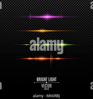 Abstrakte bunte Highlights und blinkt. Leichte Vibrationen. Vector Illustration Stock Vektor
