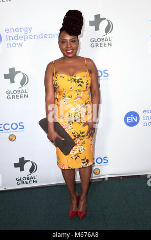 Los Angeles, USA. 28 Feb, 2018. Ledisi besucht die 15. jährlichen Global Green NeueHouse Pre-Oscar Gala in Hollywood, am 28. Februar in Los Angeles, Kalifornien 2018. Foto von Barry King/Alamy leben Nachrichten Stockfoto