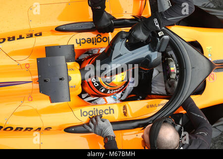 Barcelona, Spanien. 1. März, 2018. Stoffel Vandoorne McLaren Montmelo Formel 1-Meisterschaft 2018 Foto Federico Basile/Insidefoto Credit: insidefoto Srl/Alamy leben Nachrichten Stockfoto