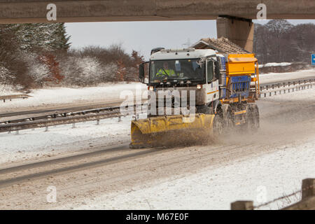 Schneepflug, M9, Schottland Stockfoto