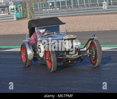 Andrew Smith, Frazer Nash Super Sport, VSCC, Pomeroy Trophäe, Silverstone, 24. Februar 2018, 2018, Autos, Chris McEvoy, Cjm - Fotografie, Wettbewerb, Stockfoto