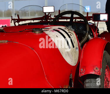 Edward Bradley, Aston Martin Ulster, VSCC, Pomeroy Trophäe, Silverstone, 24. Februar 2018, 2018, Autos, Chris McEvoy, Cjm - Fotografie, Wettbewerb, Fe Stockfoto