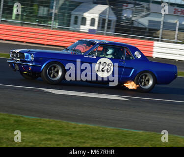 David Clifford, Ford Mustang, VSCC, Pomeroy Trophäe, Silverstone, 24. Februar 2018, 2018, Autos, Chris McEvoy, Cjm - Fotografie, Wettbewerb, Februar, Stockfoto