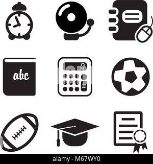 Universität Symbole Stock Vektor