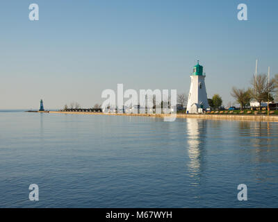 Port Dalhousie mit Blick auf Lake Ontario Stockfoto