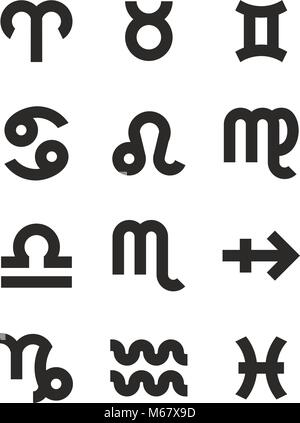 Sternzeichen Symbole Stock Vektor