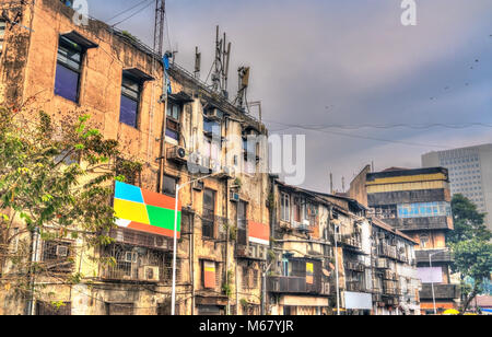 Gebäude im Zentrum von Mumbai, Indien Stockfoto