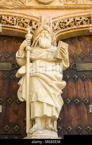 Die parochiale Kirche von Santiago Apostol in der Stadt Orihuela, Provinz Alicante, Spanien. Stockfoto