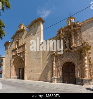 Die parochiale Kirche von Santiago Apostol in der Stadt Orihuela, Provinz Alicante, Spanien. Stockfoto