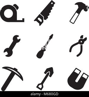 Werkzeuge-Symbole Stock Vektor