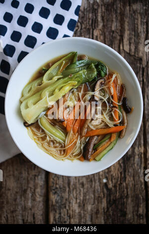 Veggie Ramen Suppe Stockfoto