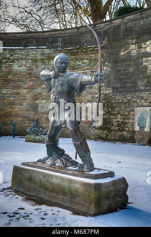 Robin Hood statue Nottingham Stockfoto