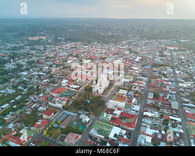 Drone Ansicht über diriamba Stadt Nicaraguas. Stadtbild von diriamba Stadt Stockfoto