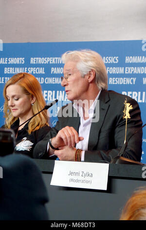 67. Internationalen Filmfestspiele Berlin (Berlinale) - "Das Abendessen" - Pressekonferenz mit: Laura Linney, Richard Gere Wo: Berlin, Deutschland Whe Stockfoto