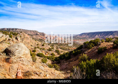 Blick über Palo Duro Canyon. Stockfoto