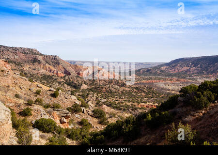 Blick über Palo Duro Canyon. Stockfoto