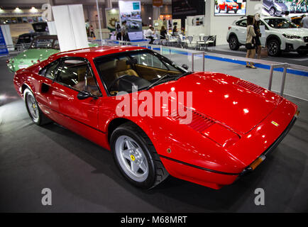 Bangkok, Thailand - 11. Dezember 2017: Vintage Ferrari 308 GTB im Motor Expo Show 2017 ausgestellt Stockfoto