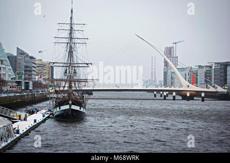 Samuel Beckhet Brücke. Dublin/Irland. Tier aus dem Osten Stockfoto