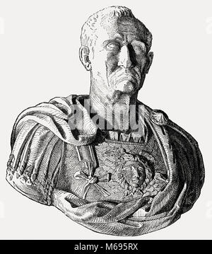 Galba, Servius Sulpicius Galba Caesar Augustus, 3 BC - 69 AD, römische Kaiser für sieben Monate von 68 bis 69 Stockfoto