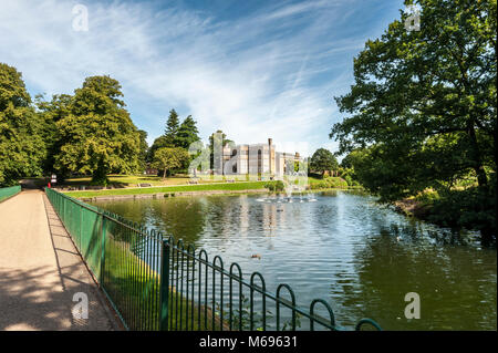 Astley Hall Country House in Chorley, Lancashire, England. Die Halle ist nun durch die Stadt und wird als Astley Hall Museum & Art Gallery bekannt. Th Stockfoto