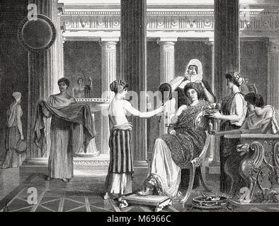 Traditionelle Frisuren im alten Rom Stockfotografie - Alamy