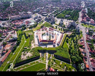 Oradea mittelalterliche Festung Luftaufnahme Stockfoto