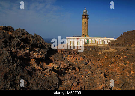 Kanarischen Inseln, El Hierro, Hierro, Leuchtturm Faro de Orchilla, Stockfoto