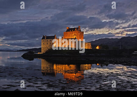 Schloss Eilean Donan Castle in Schottland Stockfoto