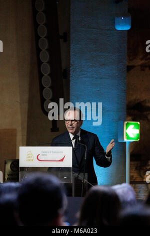 Rom, Italien. 1 Mär, 2018. Stefano Parisi Kandidat der Mitte-rechts-Koalition der Region Latium Credit: Sara De Marco/Alamy leben Nachrichten Stockfoto